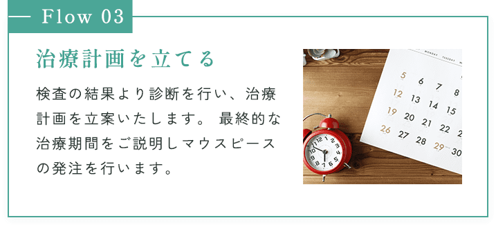 治療計画を立てる